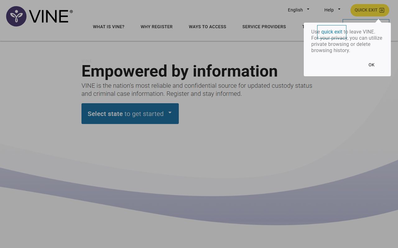 Oklahoma County records request and VINE notification resource for jail mugshots
